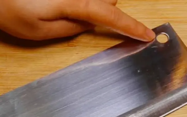 Small hole in knife