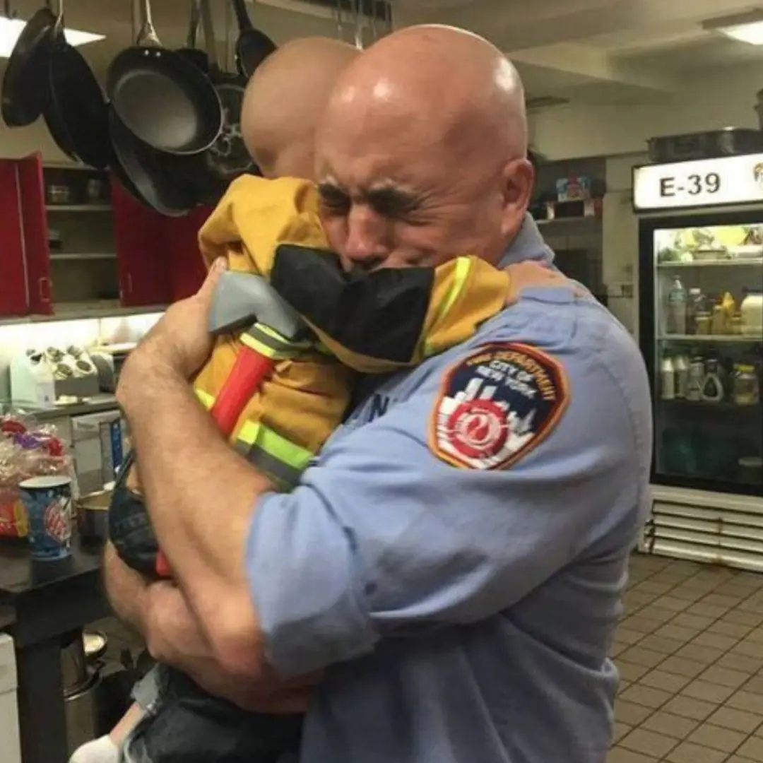 A waitress and single mom, I lost sight of my son—what he said to a firefighter brought us all to tears