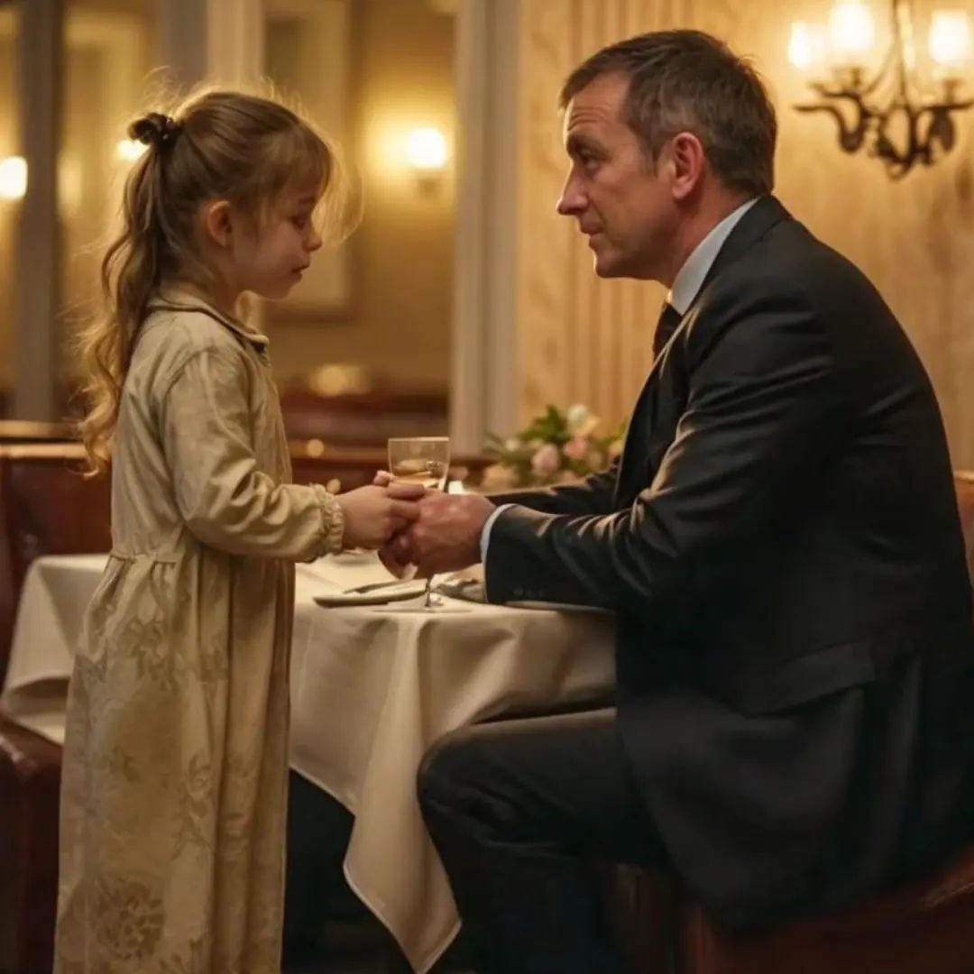A homeless little girl approached a rich man in a restaurant and said: ‘don’t eat that, I saw your wife put something in it