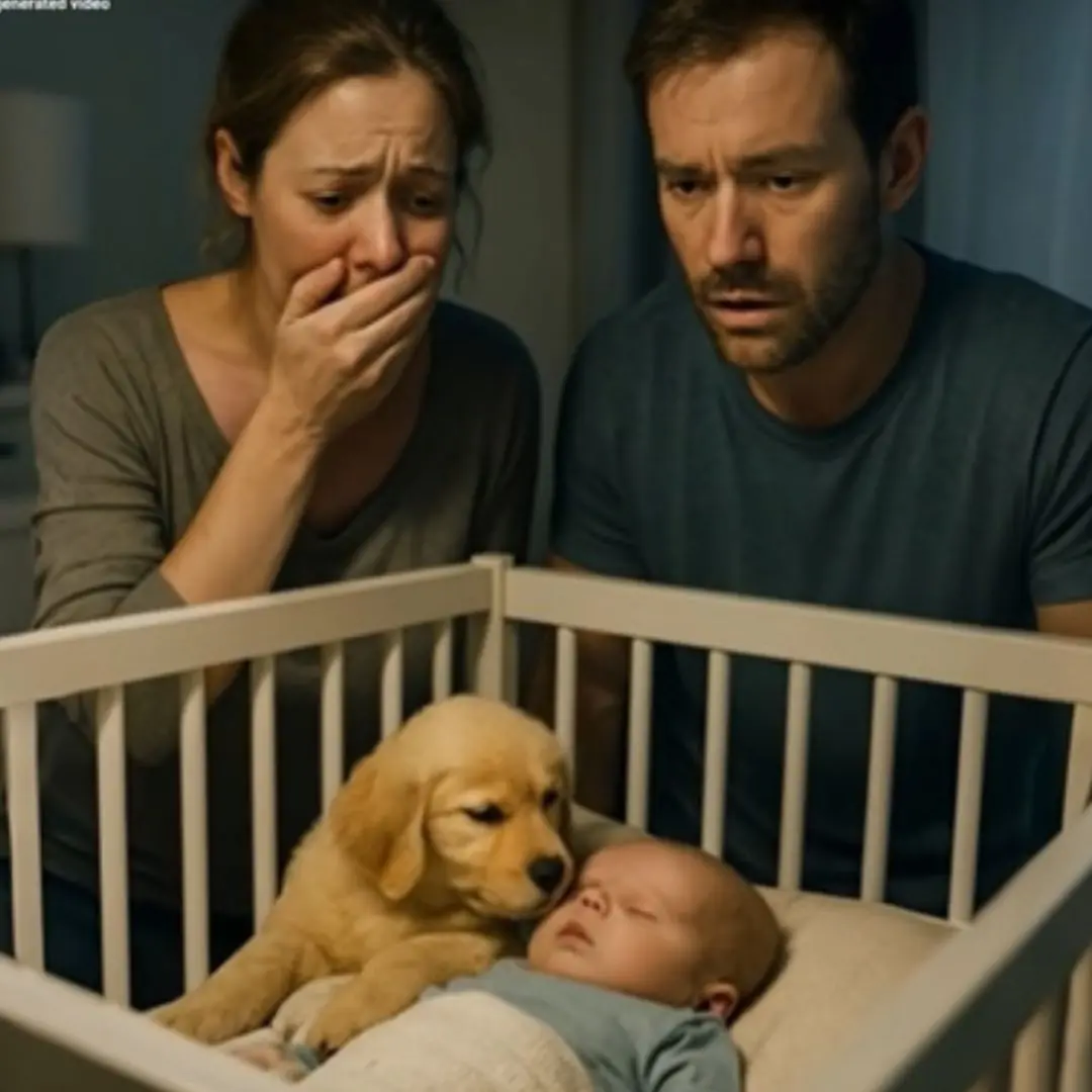 Sarah gasped, afraid he’d hurt Noah. But Max simply curled beside the baby’s still form and rested his head close to Noah’s small, motionless fingers.