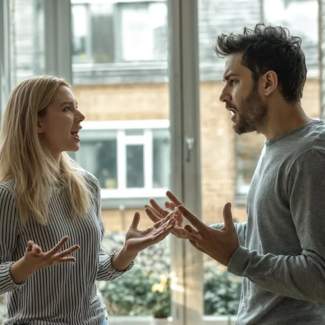 Olga, I want a divorce—you no longer fit into my life with my new high-powered job!”