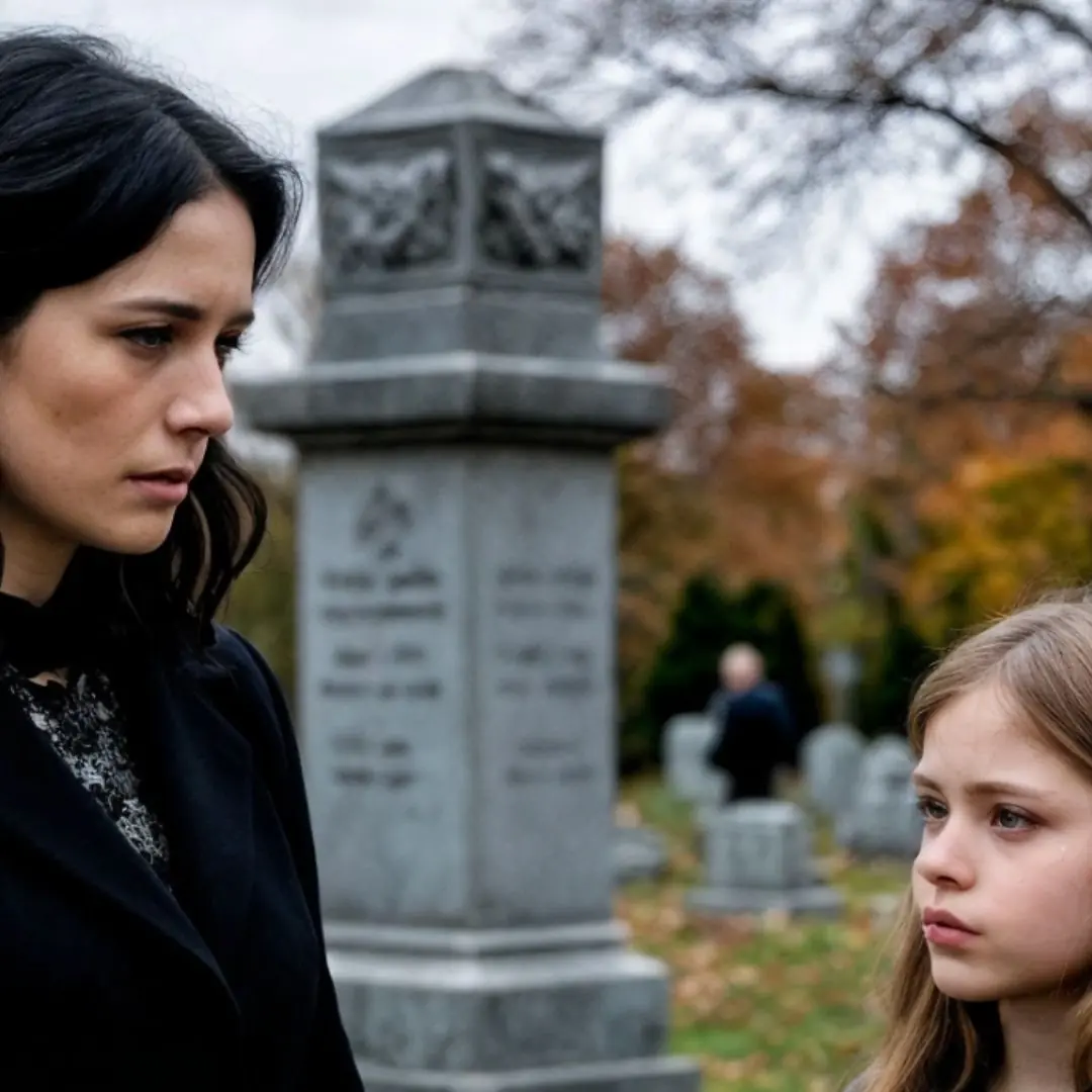 By her husband’s grave, a woman noticed a child. When she found out who her father was, she was shocked and couldn’t gather her thoughts for a long time.