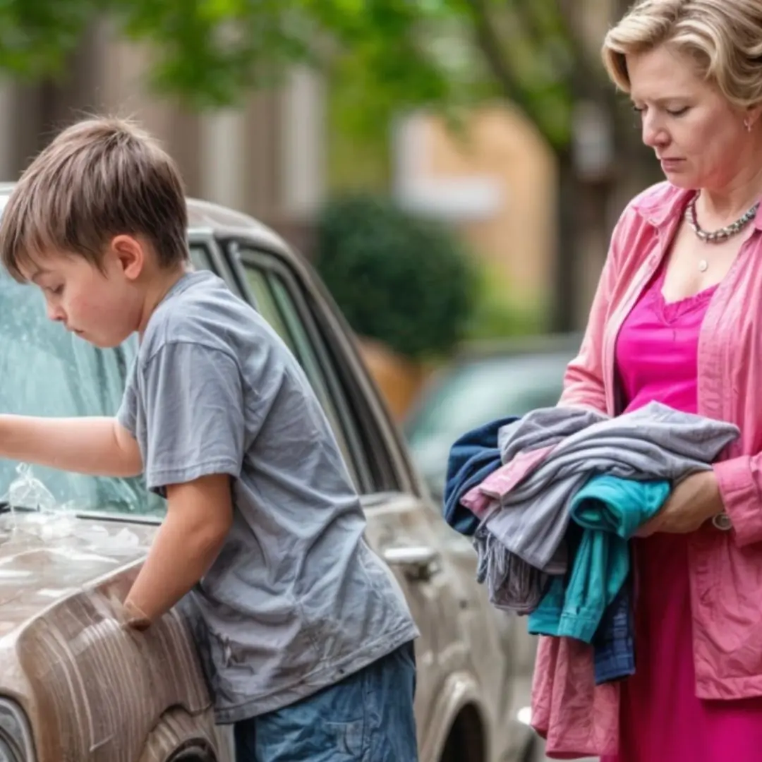 A hospital orderly took pity on the boy washing the cars and gave him the deceased man’s clothes to use as rags… And when the boy found a strange note in the pocket…