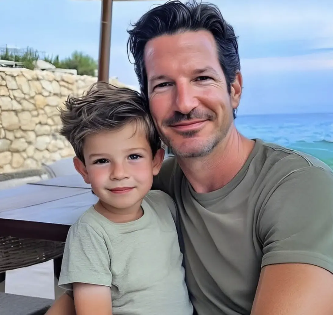 I was still grieving my wife when my son suddenly looked at me on the beach and whispered, “Dad, look… mom’s right there!” – and I froze