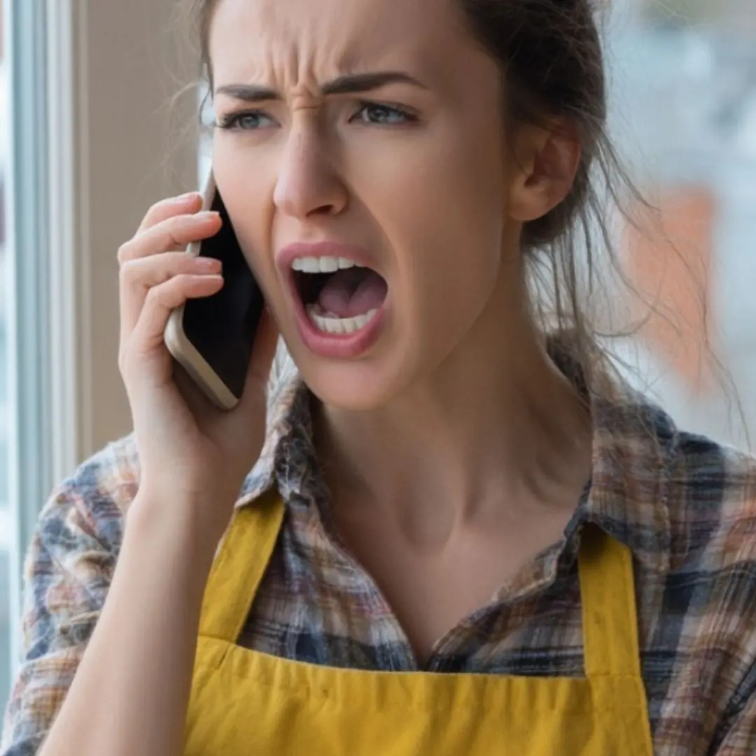 “I’m sick and tired of your family already! Stop constantly calling me and asking for help! I’m not your packhorse!”