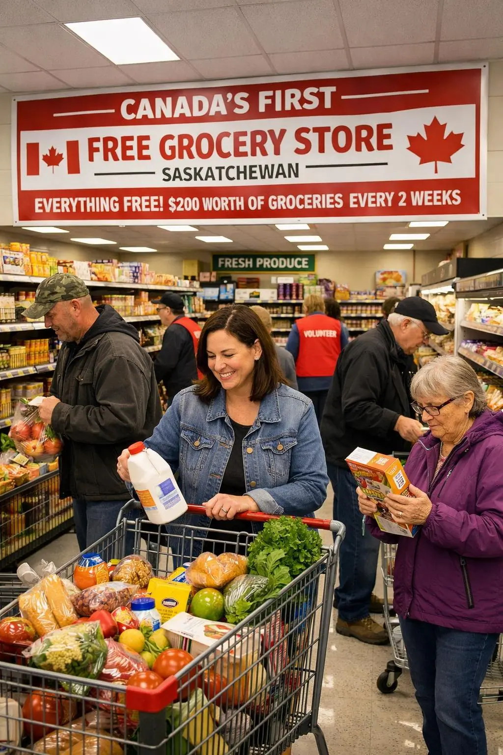 Canada Opened a Free Grocery Store Where Families in Need Can Choose Up to $200 in Food — Including Pet Food