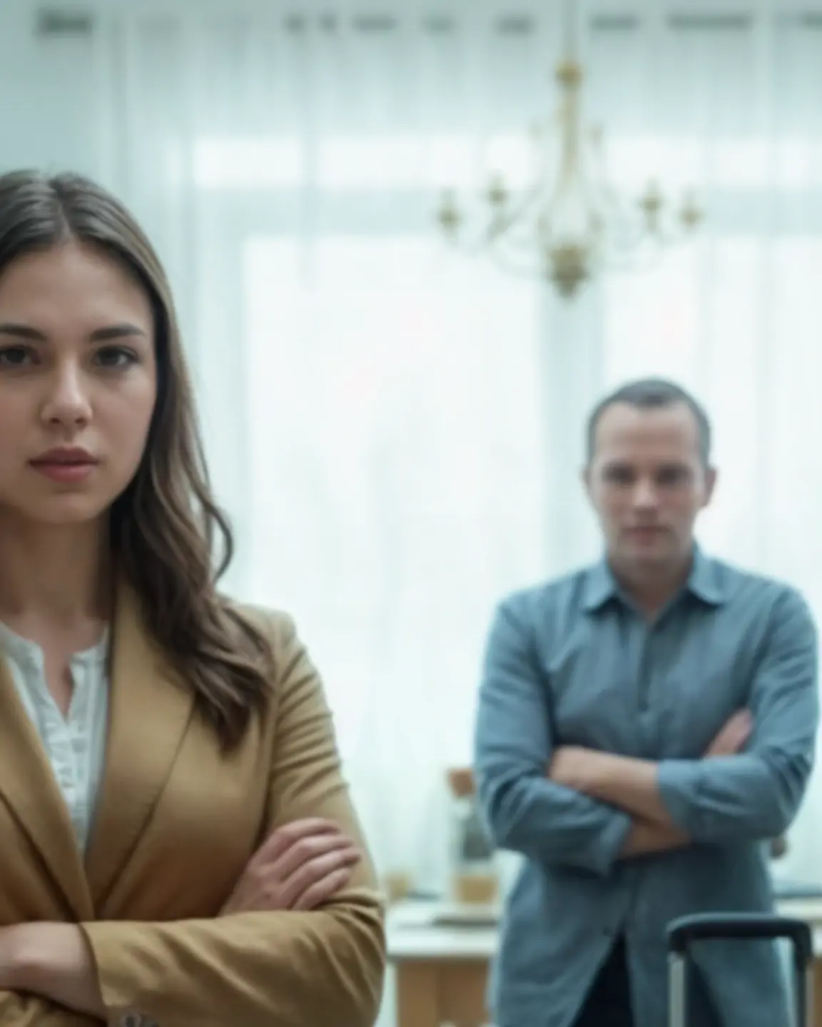 Right then,” the notary—a woman in her fifties, with perfectly even eyebrows (drawn on, of course)—opened a folder