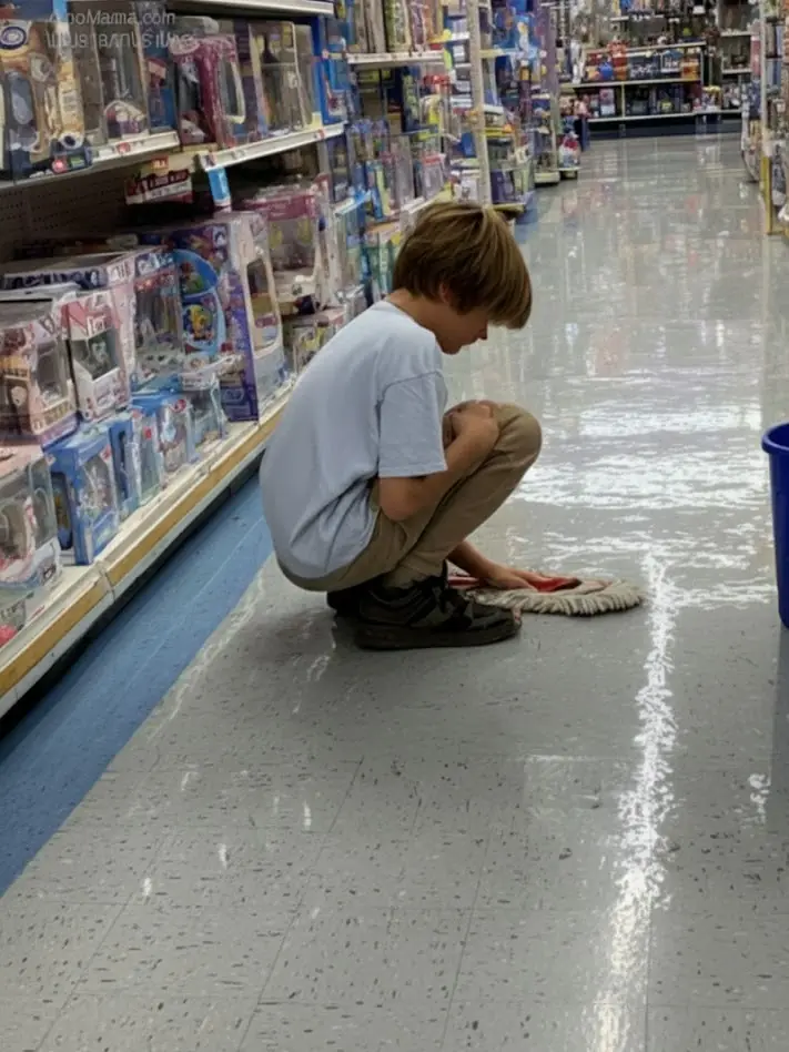 The 13-year-old boy and the pink teddy bear: The story behind it leaves adults speechless.