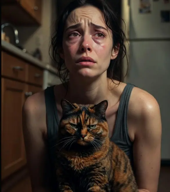 Our grumpy old cat pretended not to care until the day I needed her most