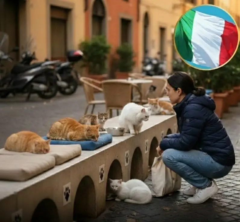 Italy Installs Sidewalk Shelters for Stray Cats
