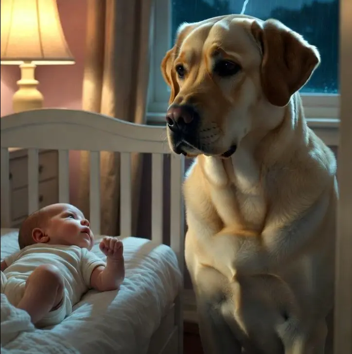 My jealous dog tried to compete with my baby and then became her guardian angel
