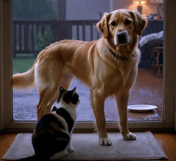 Our cat locked the dog outside and accidentally taught us about forgiveness