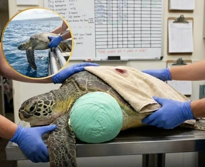 Sea Turtle “Molly” Returns to the Ocean After Life-Saving Tumor Surgery