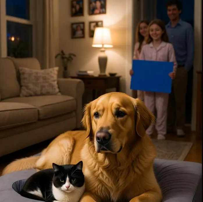 The day our dog accused the cat of stealing his bed and the whole house took sides