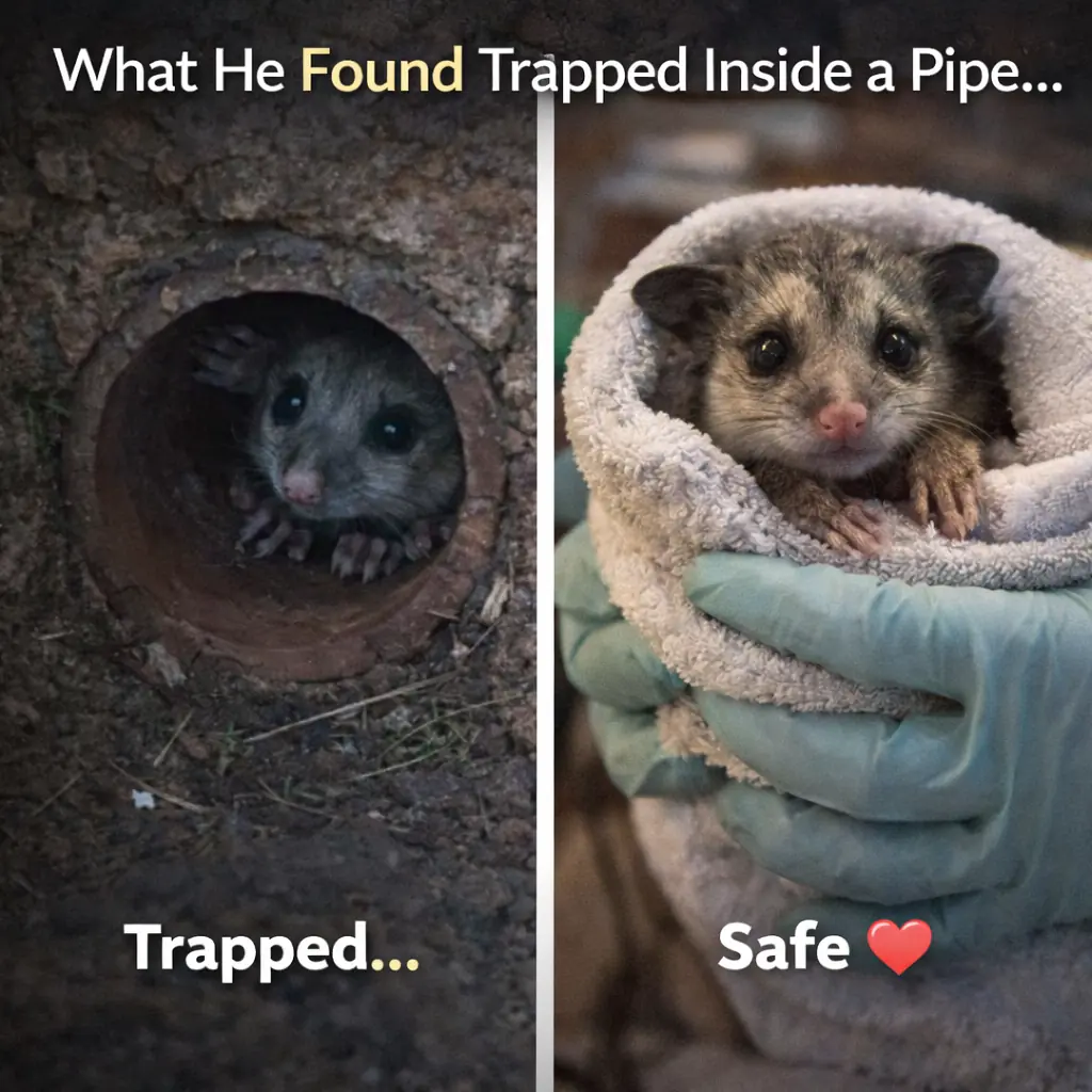 He Heard Scratching Inside a Pipe — What He Found Changed Everything
