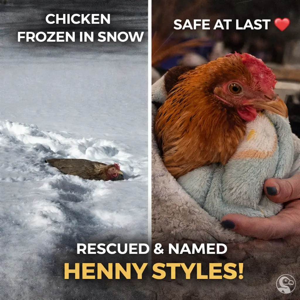 Woman Spots Something Red In The Snow Near Boston — And Realizes It’s A Chicken Fighting To Survive