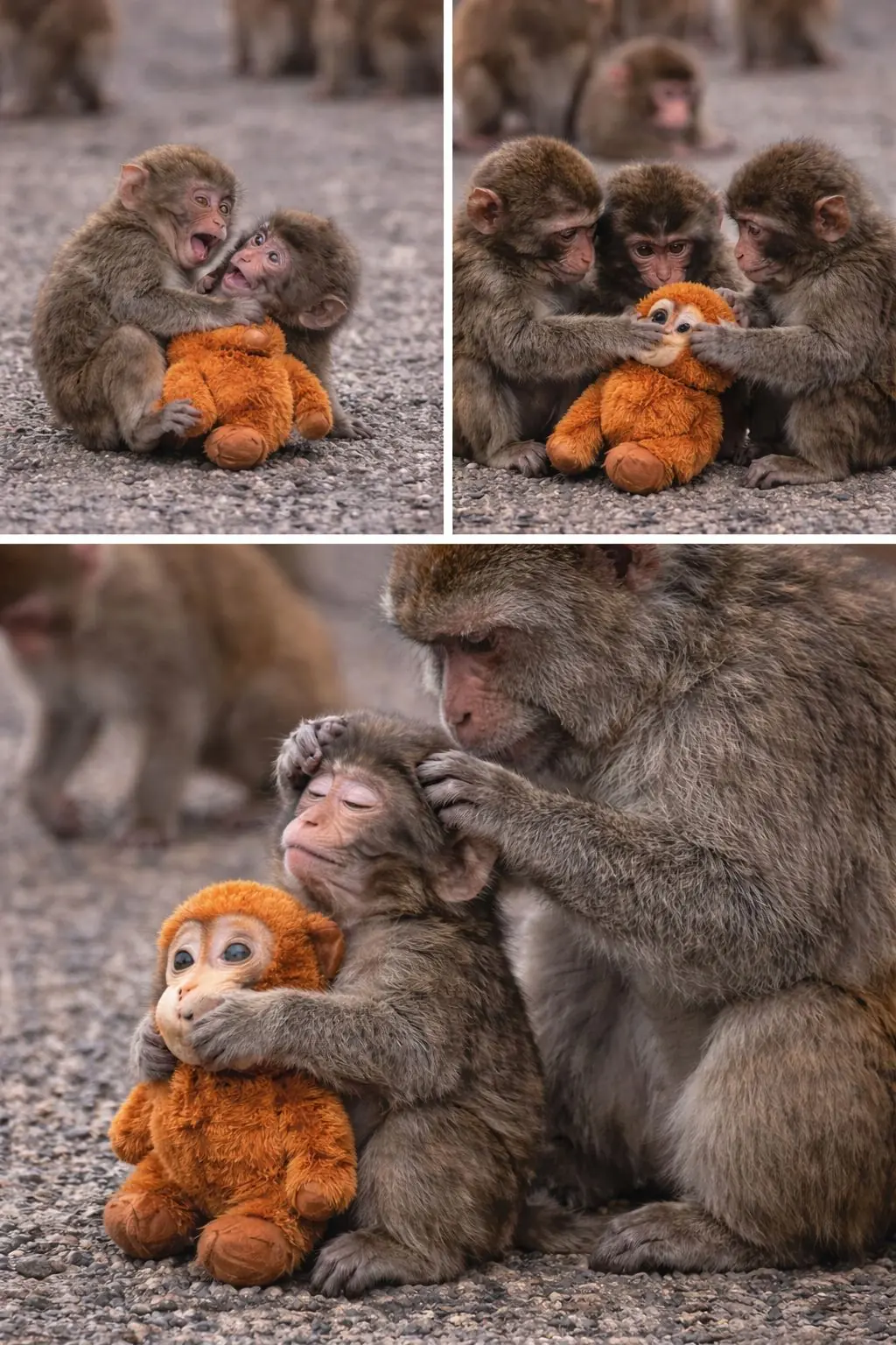 A Few Inches Closer: Punch the Baby Monkey Is Slowly Finding His Place