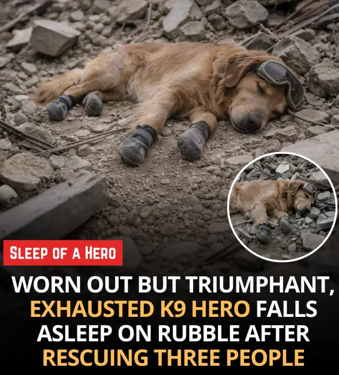 After Hours in the Rubble, This K9 Finally Lay Down—What Happened Before Left Everyone Speechless