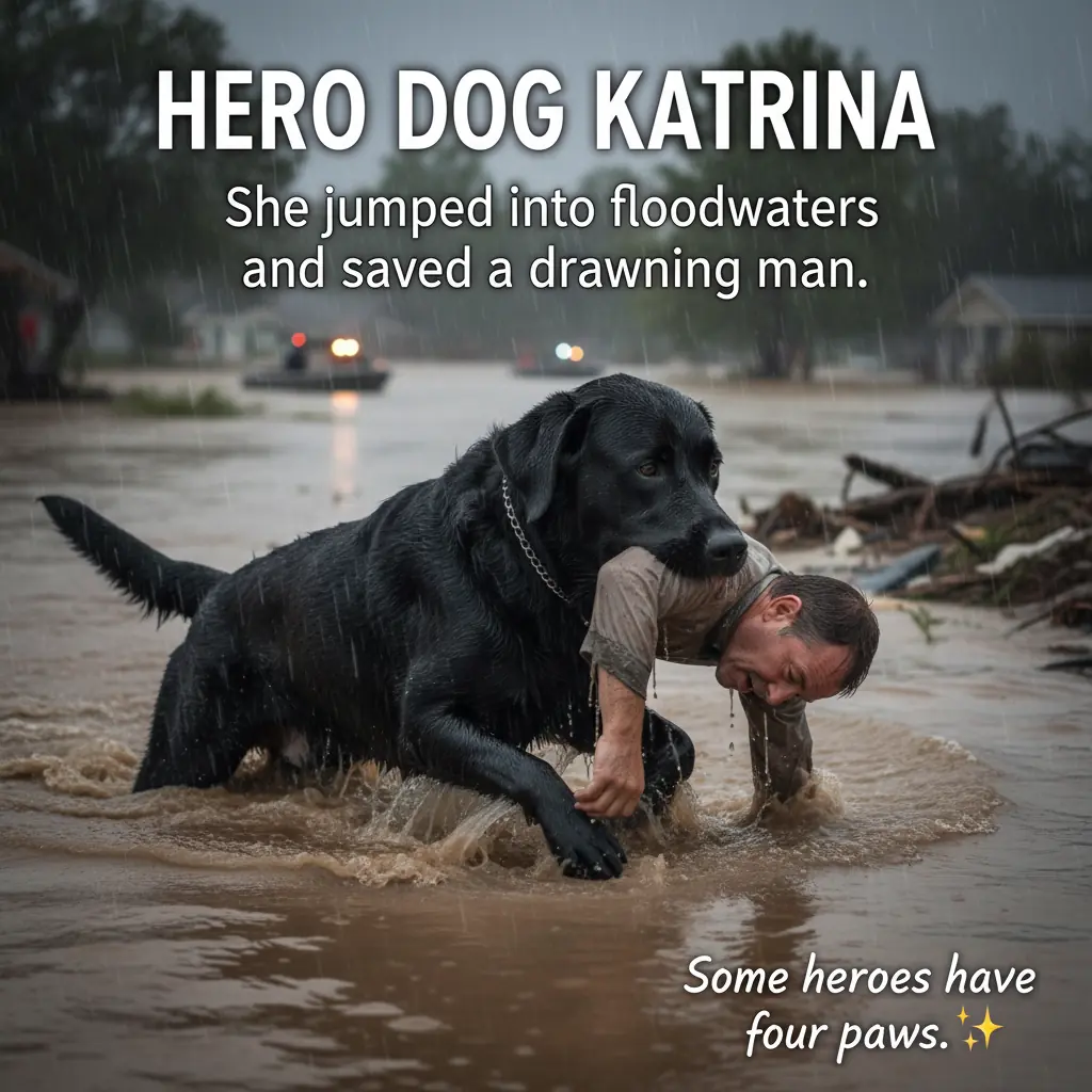 Amid Hurricane Katrina Chaos, This Dog Did the Unthinkable—Saved a Man from Drowning