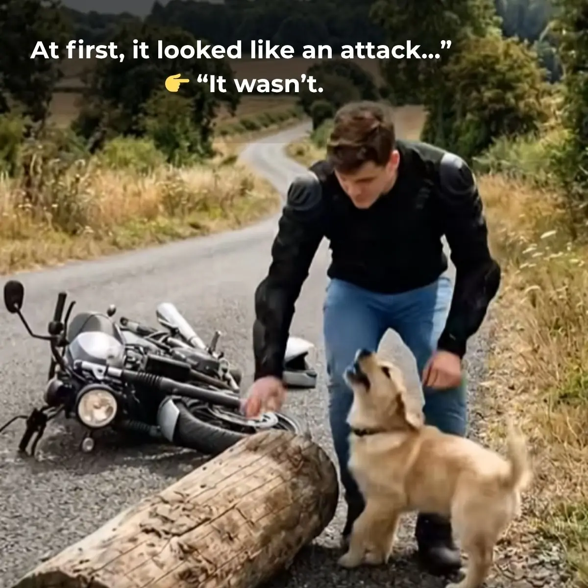He Thought the Dog Was Attacking… But It Was Actually Begging for Help
