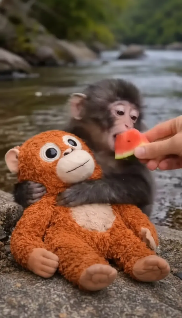 Why Punch Shared His Watermelon With a Toy: The Psychology Behind a Monkey’s Emotional Bond