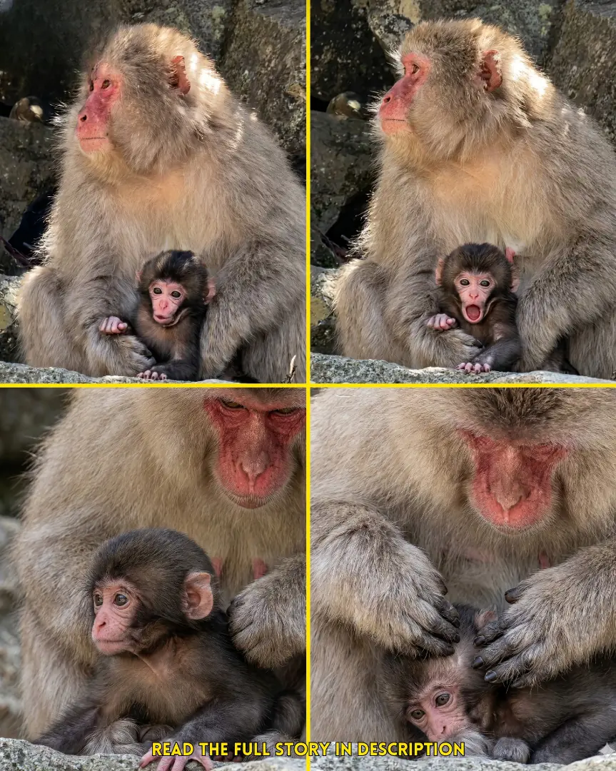 The new baby monkey is unbelievably cute, and somehow the beautiful mama