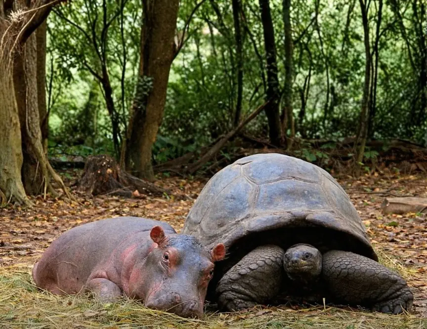 The Baby Hippo and the 130-Year-Old Tortoise: One of the Most Unusual Friendships Ever Recorded