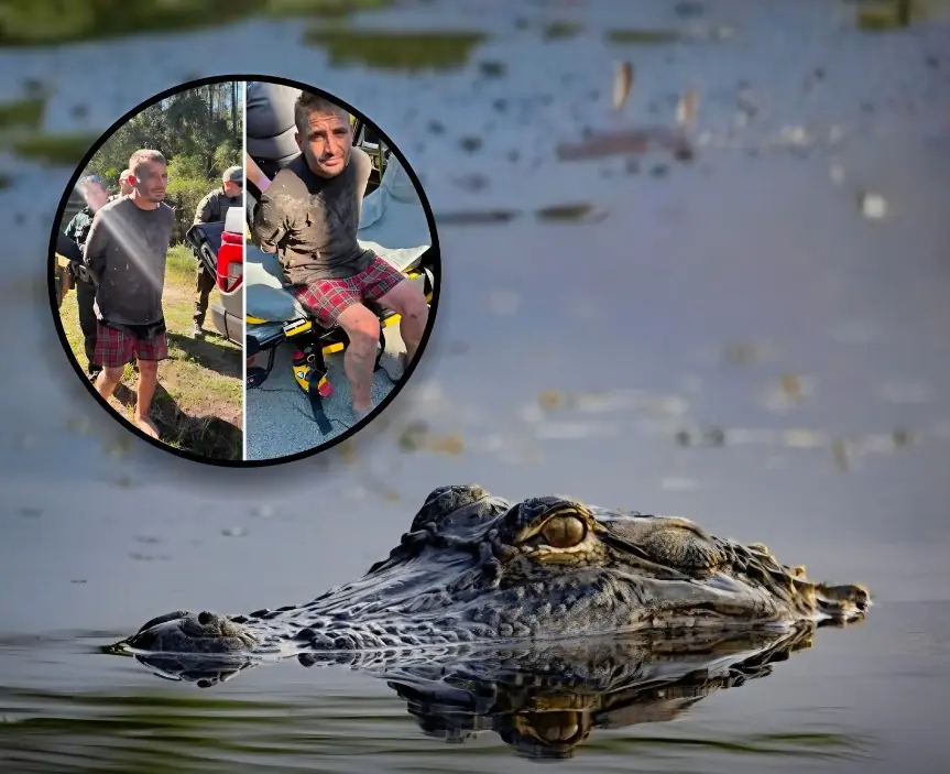 Florida Car Thief Hides in Crocodile-Infested Swamp for Two Days — Only to Be Caught by a Police K-9